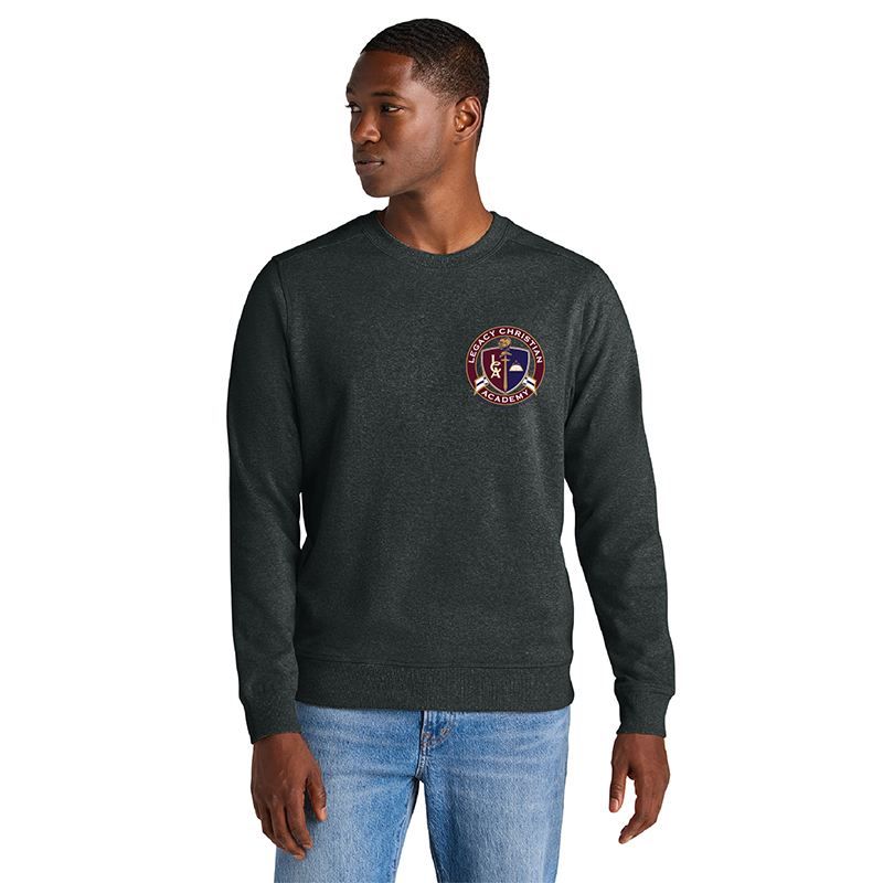 LCA - DT8104 District Re-Fleece Crew - Charcoal Heather